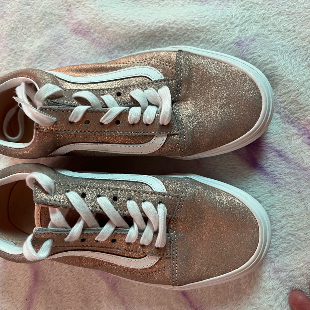 Vans Gold Glitter Sneakers